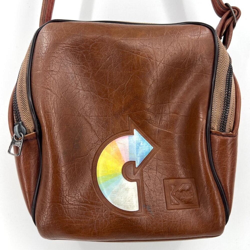 Vintage Kodak Brown Soft Shell Camera Bag With Adjustable Strap - Made In USA‎